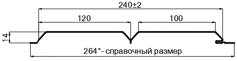 Фото: Сайдинг Lбрус-15х240 (ПЭ-01-RR32-0.45) в Солнечногорске