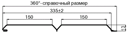 Фото: Софит перфор. Lбрус-XL-14х335 (ECOSTEEL_MA-01-Бразил. Вишня-0.5) в Солнечногорске