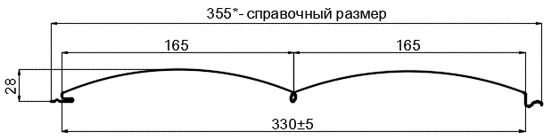 Сайдинг Woodstock-БР-28х330 (ECOSTEEL_T-12-Орех-0.45) в Солнечногорске