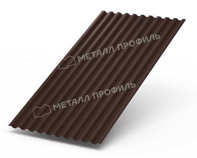 Профнастил С21 х 1000 - B (Steelmatt-20-8017-0.4±0.08мм) в Солнечногорске