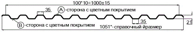 Фото: Профнастил С21 х 1000 - A (ECOSTEEL_MA_Д-12-Античный Дуб-0.45) в Солнечногорске