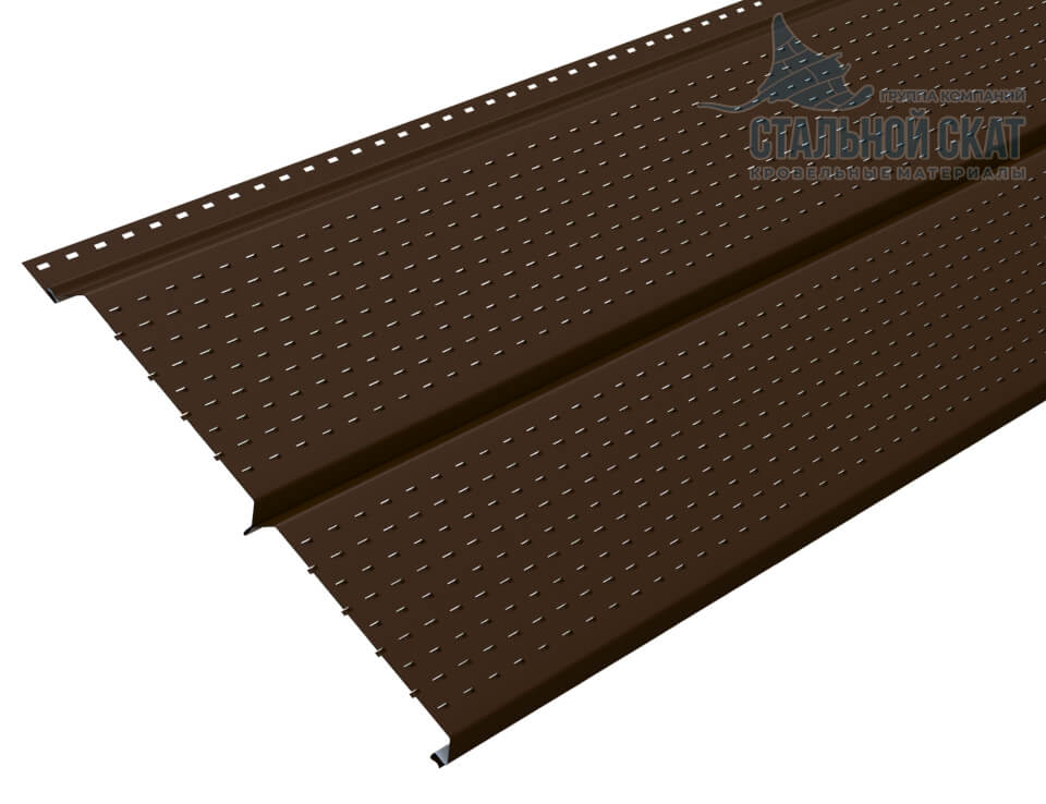 Софит перфор. Lбрус-XL-14х335 (VALORI-20-Brown-0.5) в Солнечногорске