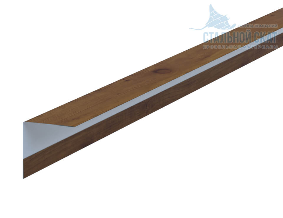 Фото: Планка угла наружного 30х30х3000 (ECOSTEEL_T-12-Дуб-0.45) в Солнечногорске