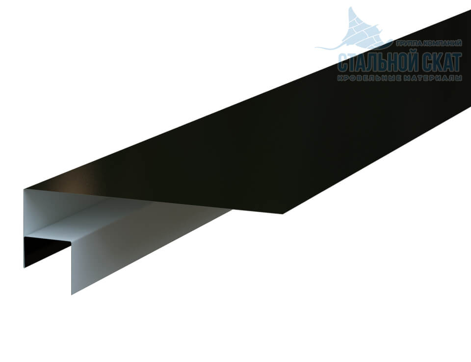 Планка откоса сложная FASTCLICK 175х34х3000 (PURMAN-20-9005-0.5)