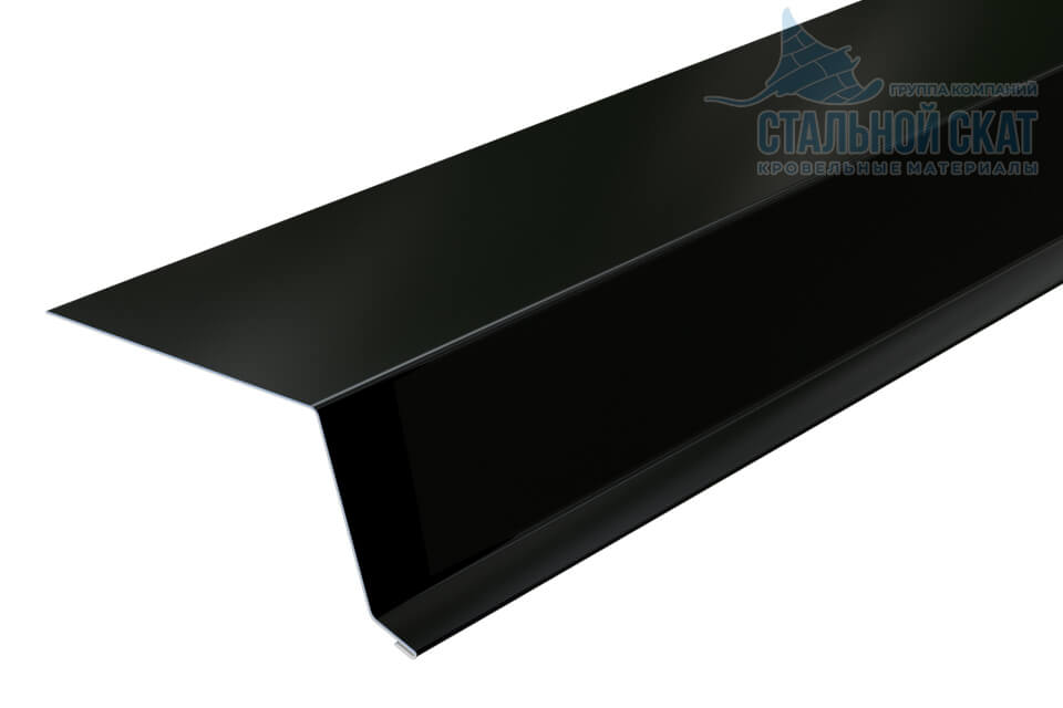 Планка капельник 79х55х2000 (VikingMP-01-9005-0.45)